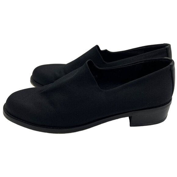 Donald J Pliner AAA Elastic Loafers Black Leather Accent Size 7.5M - Picture 5 of 9